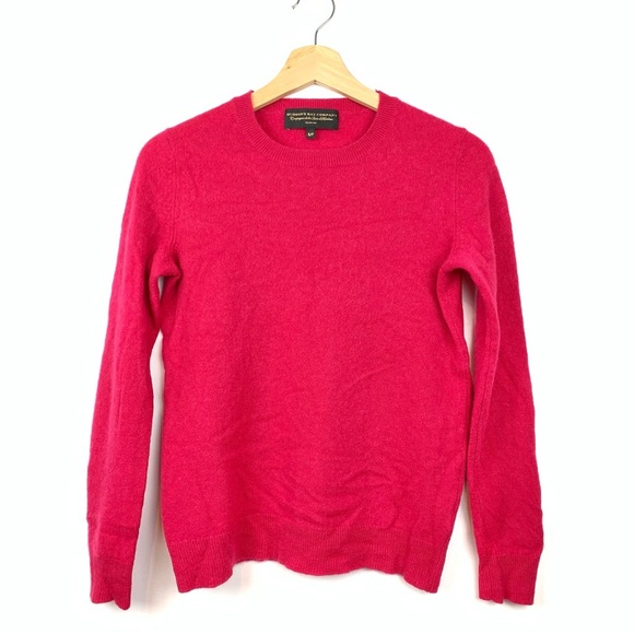Hudson's Bay Company Sweaters - Cashmere Sweater Fushia Pink Sz Small Hudson’s Bay Crew Neck Quiet Luxury Soft